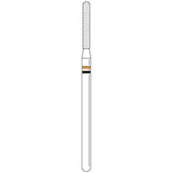 Two Striper Ztech HP #X769.10ZF Round End Taper Diamond Bur, 1/Pk