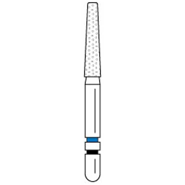 Two Striper Ztech FG #703.8KR ZM Flat End Taper Diamond Bur for Zirconia Adjustment, 5/Pk