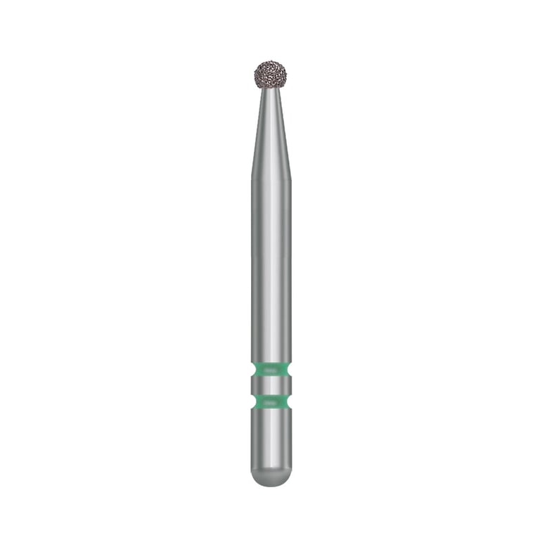 Two Striper FG #115 Coarse Diamond Bur, Round. Pack of 5