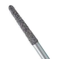Two Striper FG #250.11 Coarse Diamond Bur, Bevel-End Cylinder. Pack of 5