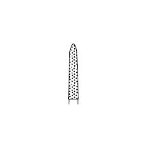 Two Striper FG #270.9 Coarse Diamond Burs, Flame shaped. Pack of 5
