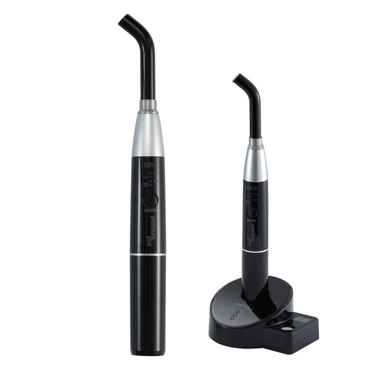 Premium Plus High Intensity Curing Light, 4 Power Modes, Fibre Optic Light Guide, Black, 1/Pk