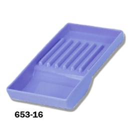 Premium Plus #16 cabinet tray - hand instruments organizer with deep well, 7-3/4" x 3-3/4" x 3/4"