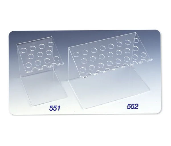 Premium Plus Medium Composite Syringe Holder - Clear, 23 syringe capacity, 8" W x 4-3/4" H x 5" D