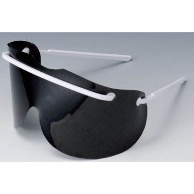 Premium Plus Disposable Eye Shields - 20 Frames & 20 Tinted Lenses. Assorted color frames: Blue