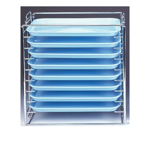 Premium Plus Instrument Tray Rack - Standard, Holds 8 Size "B" Trays (trays not included). Size