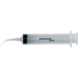 Premium Plus Disposable 12ml Utility Syringe Curved 50/Bag. Self-sealing medical grade plunger