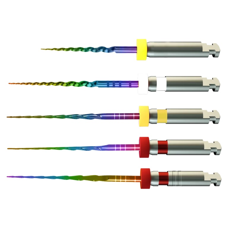 Premium Plus E18 Dual Shaper Chameleon NiTi Files, 19mm and 21mm, Assorted, 5/Pk. Heat-activated