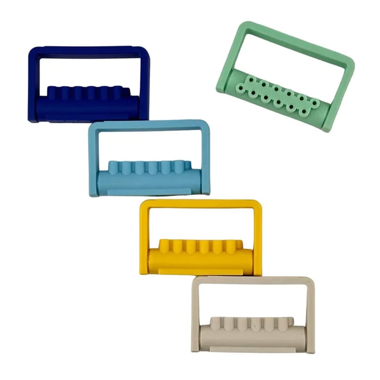 Premium Plus Autoclavable Plastic Bur Block, Assorted Colors, 5/Pk. Medical-grade plastic