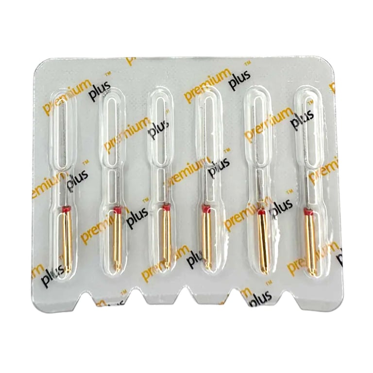 Premium Plus Stainless Steel 25mm Engine H-Files, Size 20, 6/Pk