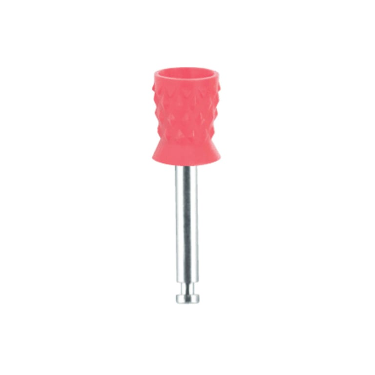 Premium Plus Standard Extra Soft Prophy Cups, Metal Shank, Turbine Blade CA, Red, 100/Box. Nodules