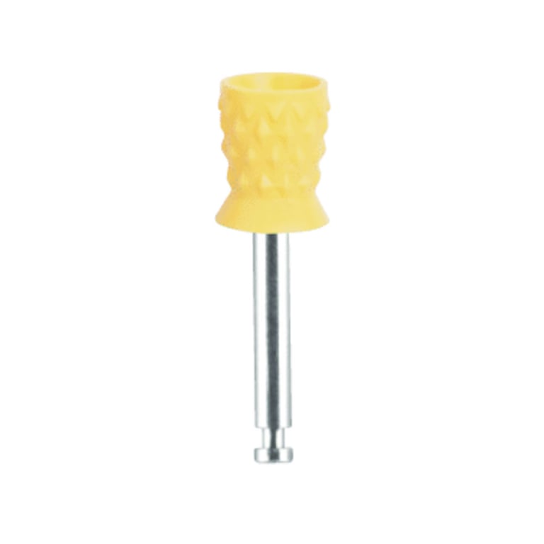 Premium Plus Standard Extra Soft Prophy Cups, Metal Shank, Turbine Blade CA, Yellow, 100/Box