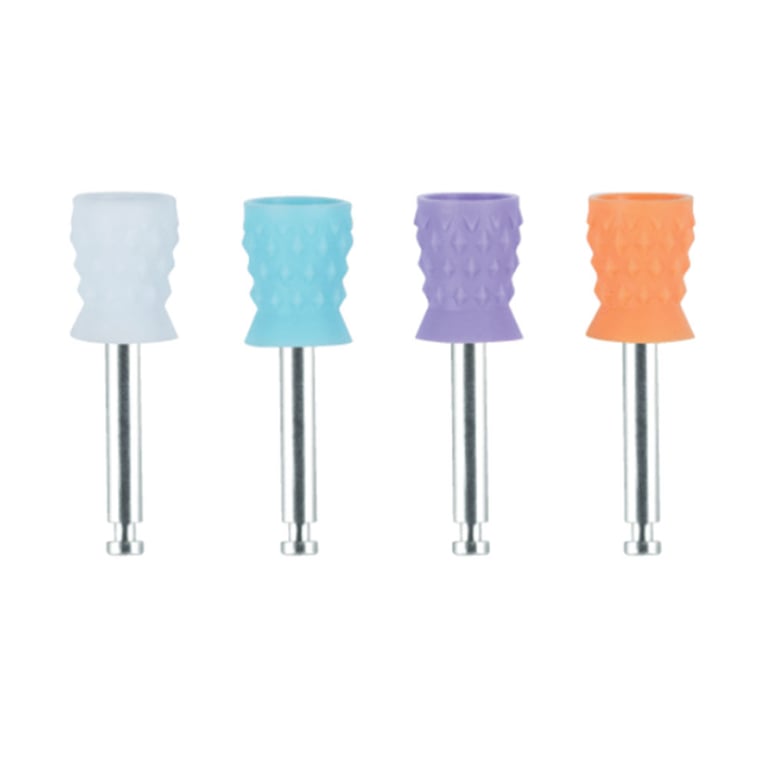 Premium Plus Standard Regular Prophy Cups, Metal Shank, Turbine Blade CA, 100/Box. Assorted