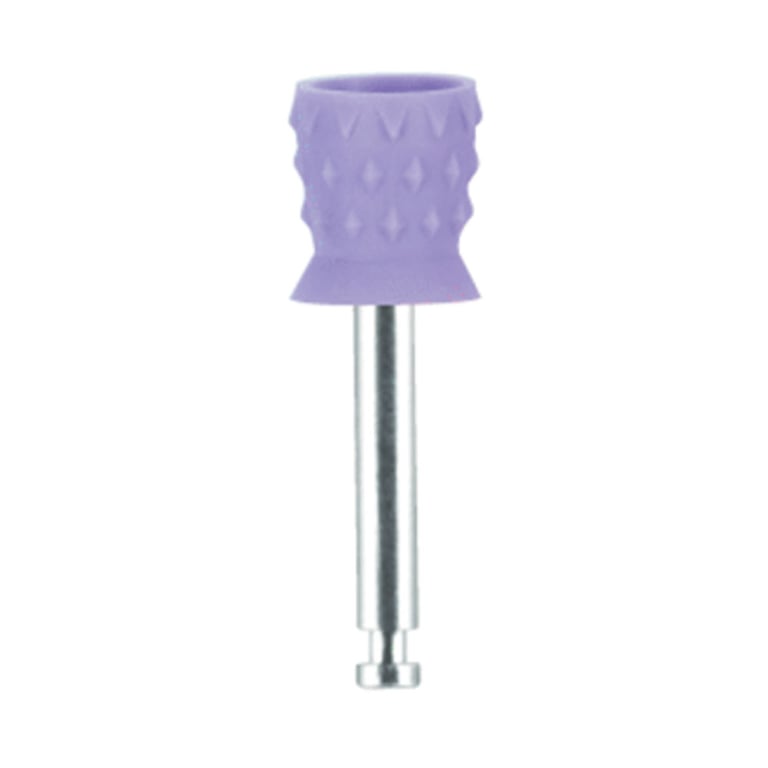 Premium Plus Short Regular Prophy Cups, Metal Shank, Turbine Blade CA, Lavender, 100/Box. Shorter