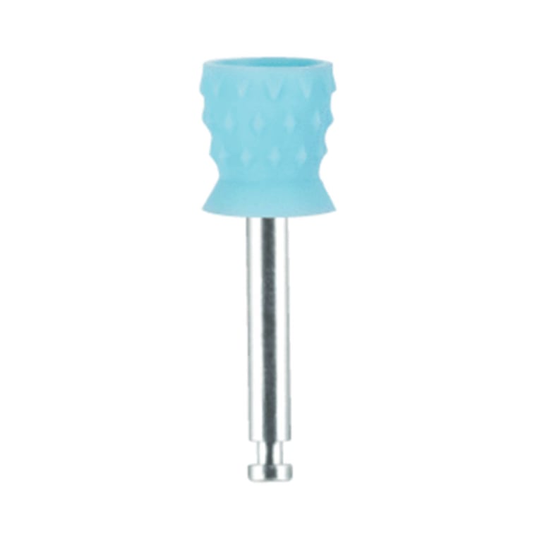 Premium Plus Short Regular Prophy Cups, Metal Shank, Turbine Blade CA, Light Blue, 100/Box