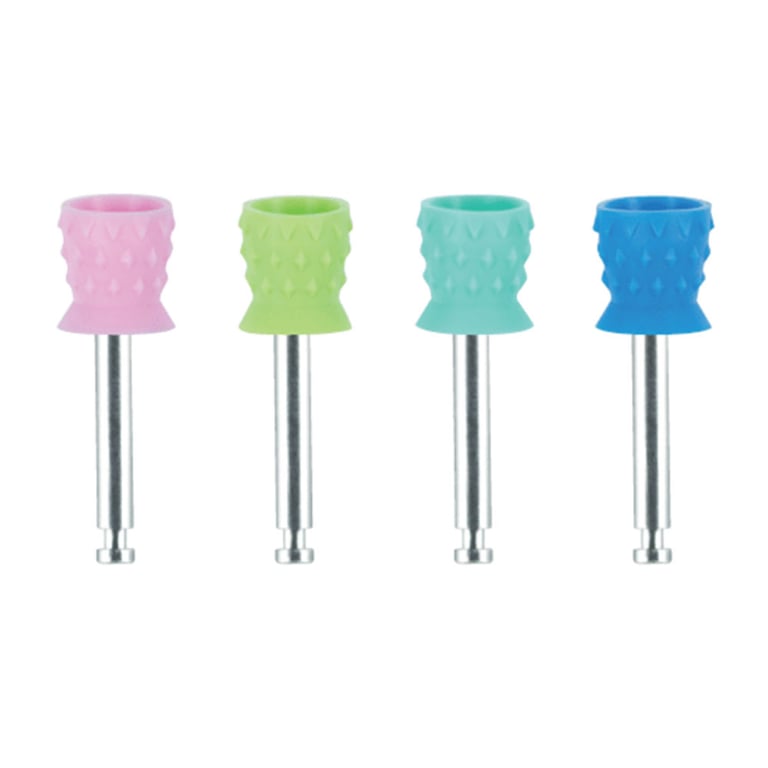 Premium Plus Short Soft Prophy Cups, Metal Shank,