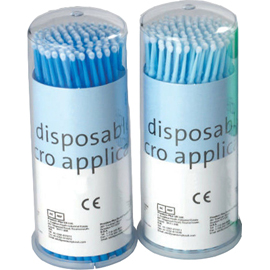 Premium Plus Regular Tip Micro Applicator Brushes - Blue. Tube pack bulk 5 tubes of 400