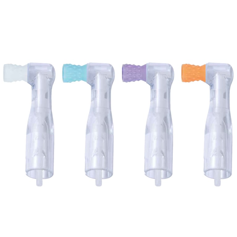 Premium Plus Disposable Clear 90° Prophy Angle, Standard Regular Cup, Asst Colors, 100/Pk