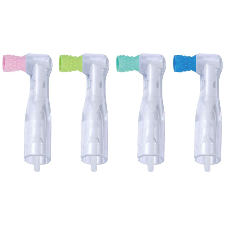 Premium Plus Disposable Clear 90° Prophy Angle, Standard Soft Cup, Asst Colors, 100/Pk. Features