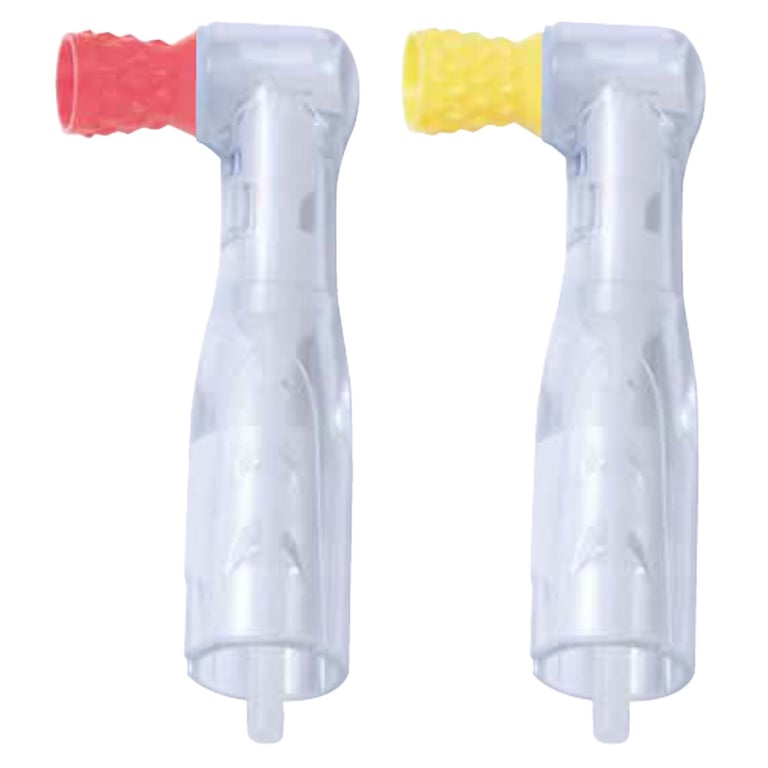 Premium Plus Disposable Clear 90° Prophy Angle, Standard X-Soft Cup, Asst Colors, 100/Pk. Features