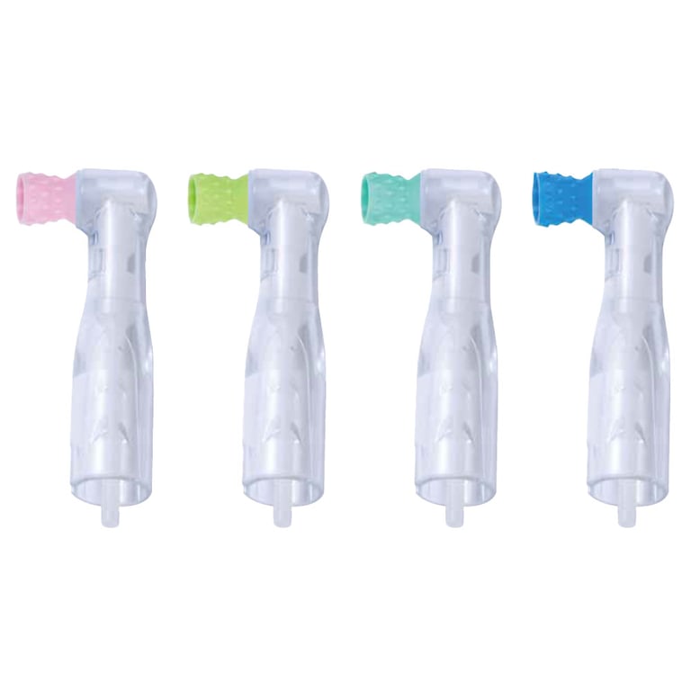 Premium Plus Disposable Clear 90° Prophy Angle, Soft Short Cup, Asst Colors, 100/Pk. Features
