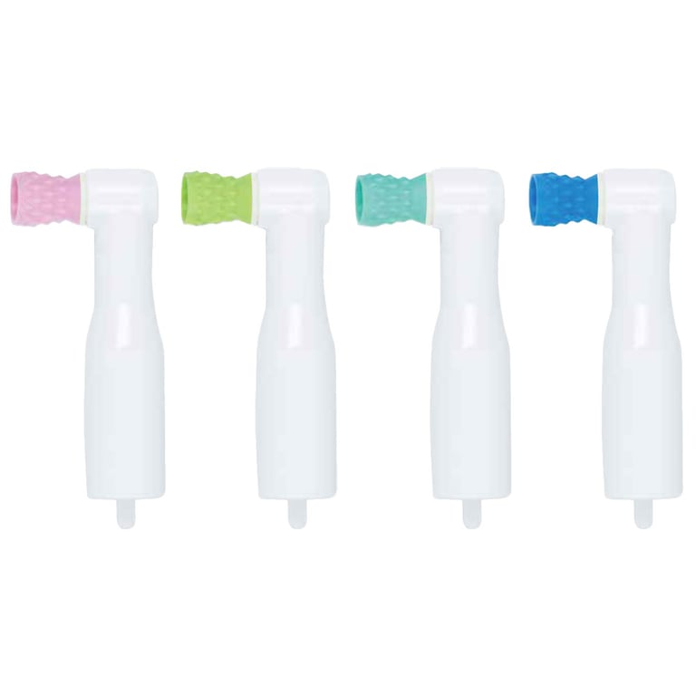 Premium Plus Disposable White 90° Prophy Angle, Soft Standard Cup, Asst Colors, 100/Pk. Features