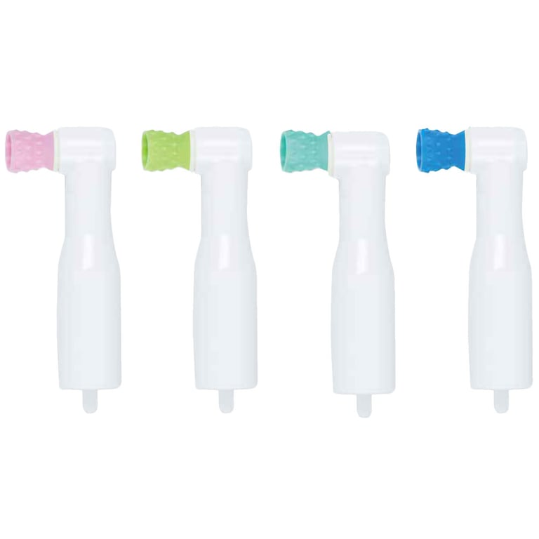 Premium Plus Disposable White 90° Prophy Angle, Soft Short Cup, Asst Colors, 100/Pk. Features