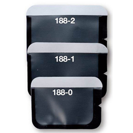 Premium Plus Size #3 Phosphor Plate Barrier Envelopes 100/Box. Quick tear-off opening, Fits most