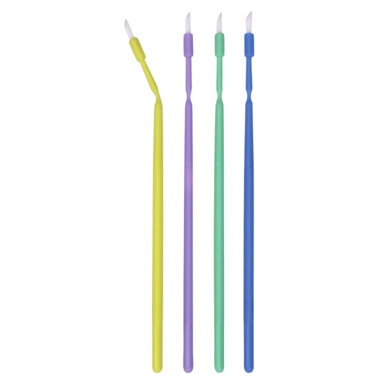 Premium Plus Disposable Brush Applicators, Fine, 100/Pk. Designed for precise placement
