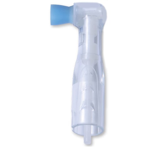 Premium Plus Clear Disposable Prophy Angle with REGULAR Short Cup Blue 100/pk. Latex-free short