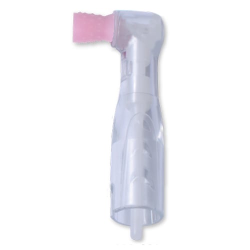 Premium Plus Disposable Clear 90° Prophy Angle, Soft Standard Cup, Pink, 100/Pk. Fits all standard