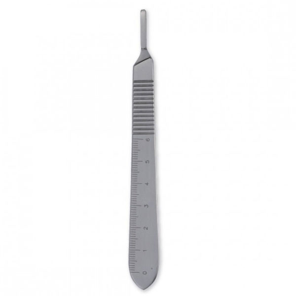 Premium Plus #3 Scalpel Handle with Rule, Stainless Steel