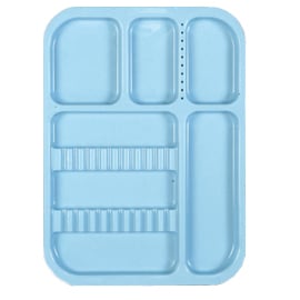 Premium Plus Divided Standard B Tray 13 1/2" X 9 5/8" X 7/8", Autoclavable, assorted colors, set