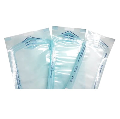Premium Plus 2 1/4" x 5" Self-Sealing Sterilization Pouch 2000/Box. With external and internal