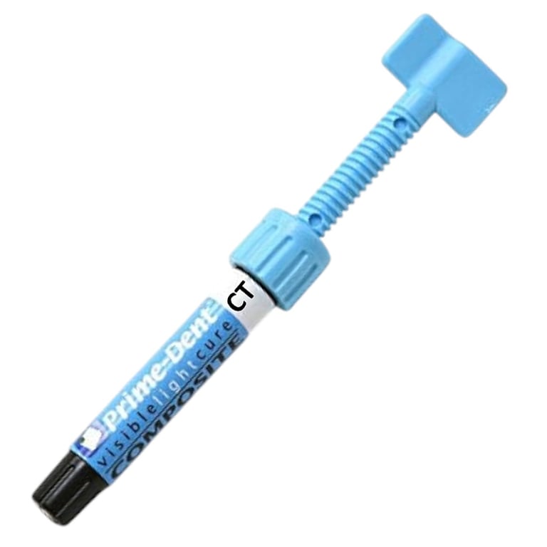 Prime-Dent Nano-Hybrid Light-Cure VLC Composite, Shade Translucent Clear, 4.5gm Syringe Refill