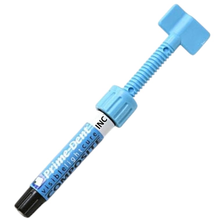 Prime-Dent Nano-Hybrid Light-Cure VLC Composite, Shade Incisal, 4.5gm Syringe Refill, 1/Pk