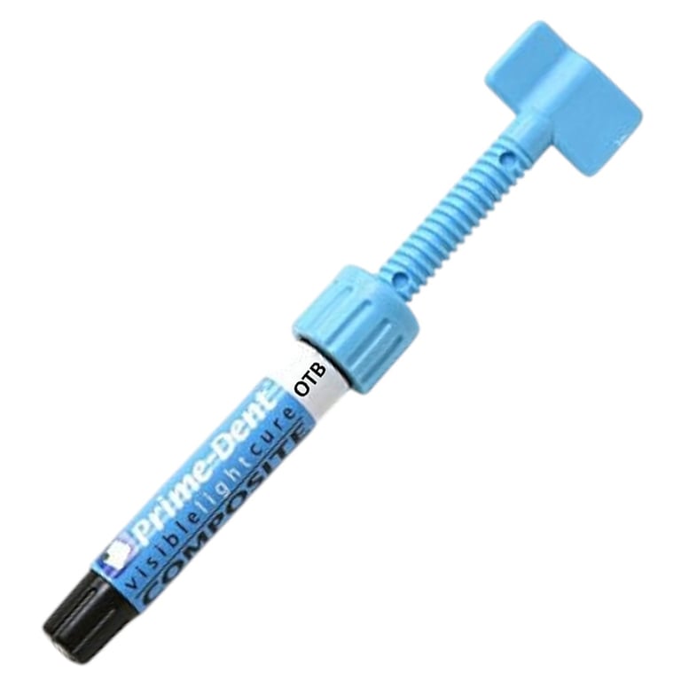 Prime-Dent Nano-Hybrid Light-Cure VLC Composite, Shade Opaque Translucent Blue, 4.5gm Syringe