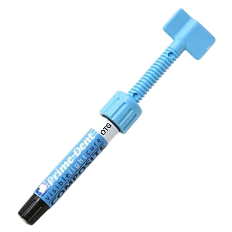 Prime-Dent Nano-Hybrid Light-Cure VLC Composite, Shade Opaque Translucent Green, 4.5gm Syringe