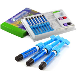 Prime-Dent Nano-Hybrid Composite 7 Syringe Kit. VLC (Visible Light Cure), Resin composite