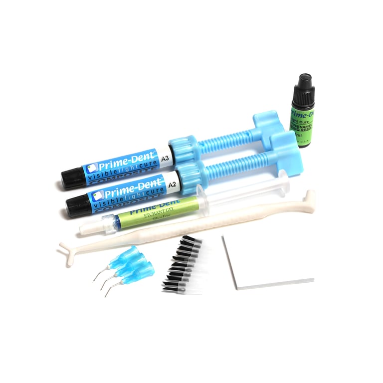 PrimeDent NanoHybrid VLC Composite A2 & A3 2Syringe Kit. Includes 2