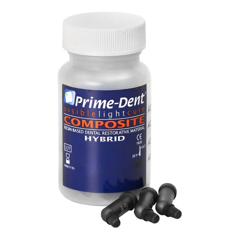 Prime-Dent Light-Cure Hybrid Composite, Shade C1, 0.2gm Compules, 20/Pk. Resin-based composite