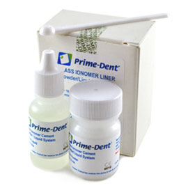 Prime-Dent Glass Ionomer Liner Cement Kit. Multi-purpose cement for the cementation of crowns