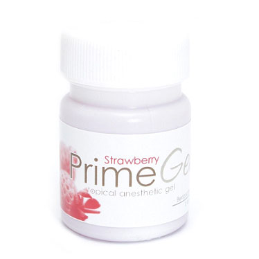 Prime-Gel Strawberry Topical Anesthetic Gel, Benzocaine 20%, 1oz Jar, 1/Pk. Made in USA