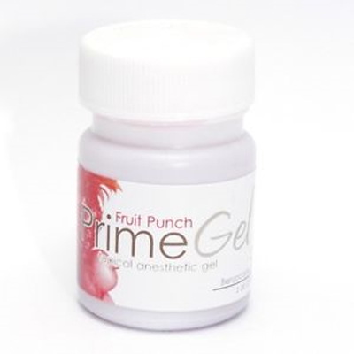 Prime-Gel Fruit Punch flavored Topical Anesthetic Gel (Benzocaine 20%), 1 oz. jar