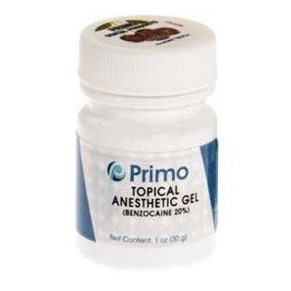 Primo Topical Benzocaine Gel 20% - Cherry, 1oz Jar