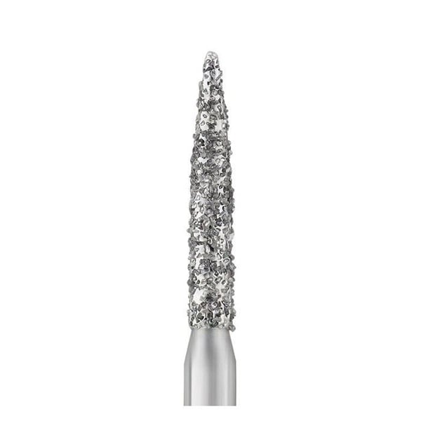 Primo #862-014 Medium Grit Flame Shaped Disposable Diamond, 25/Pk