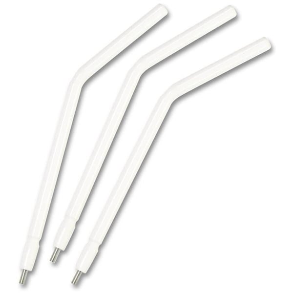Primo Air/Water Syringe Tips, 1500/Bx. White with metal stem