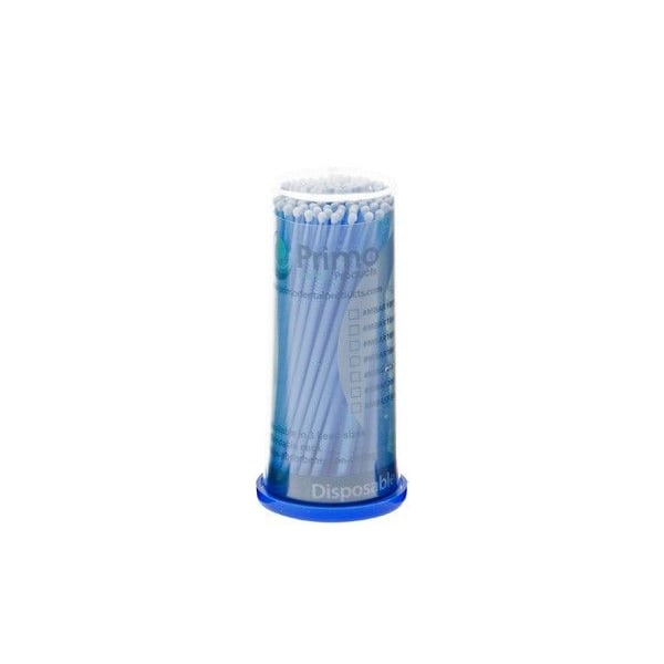 Primo Micro Applicators Regular Tip, Blue. 100/Pk
