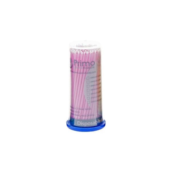 Primo Micro Applicators Fine Tip, Pink. 100/Pk