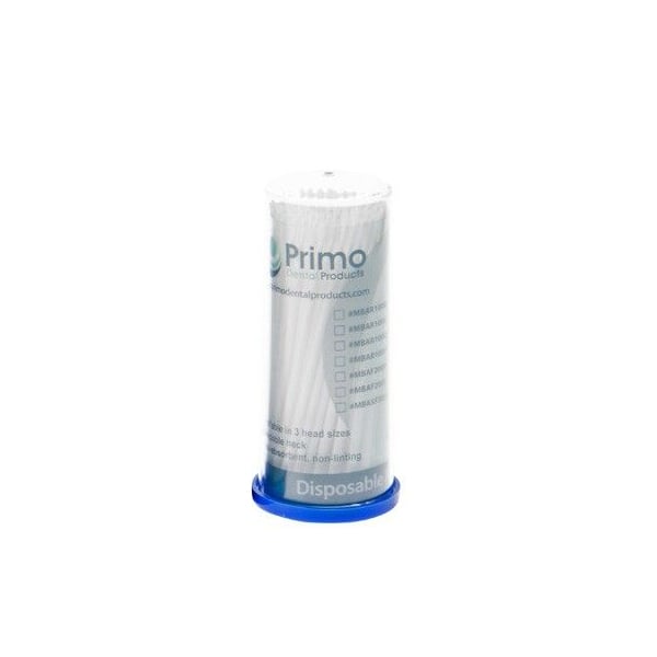 Primo Micro Applicators Superfine Tip, White. 100/Pk